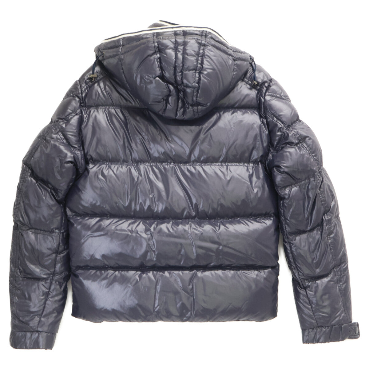 MONCLER BRANSON Navy Hooded Down Jacket Size 2