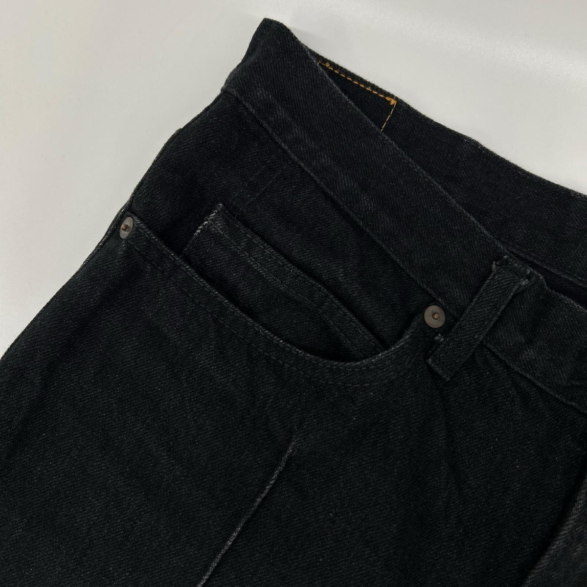KAPITAL EK-1373 Bootcut Denim Black Boots Size 36