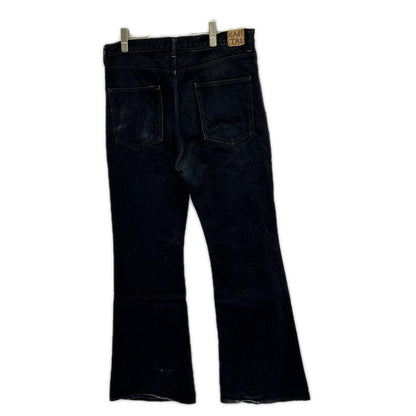 KAPITAL EK-1373 Bootcut Denim Black Boots Size 36