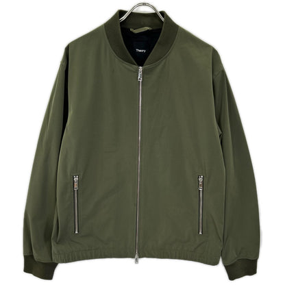 Theory Khaki CITY BOMBER LD Polyester Blouson Jacket Size M