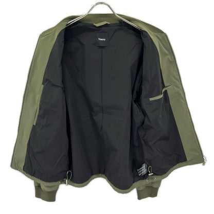Theory Khaki CITY BOMBER LD Polyester Blouson Jacket Size M