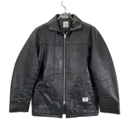 BEDWIN & THE HEARTBREAKERS BRUCE Horsehide Coat Black Size 3