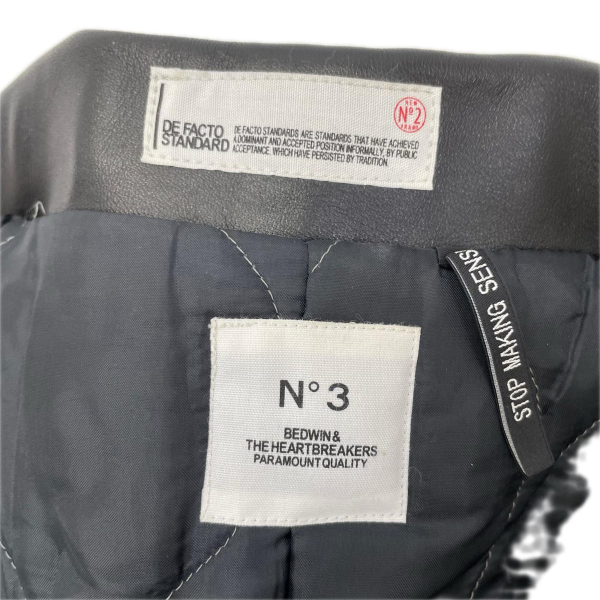 BEDWIN & THE HEARTBREAKERS BRUCE Horsehide Coat Black Size 3
