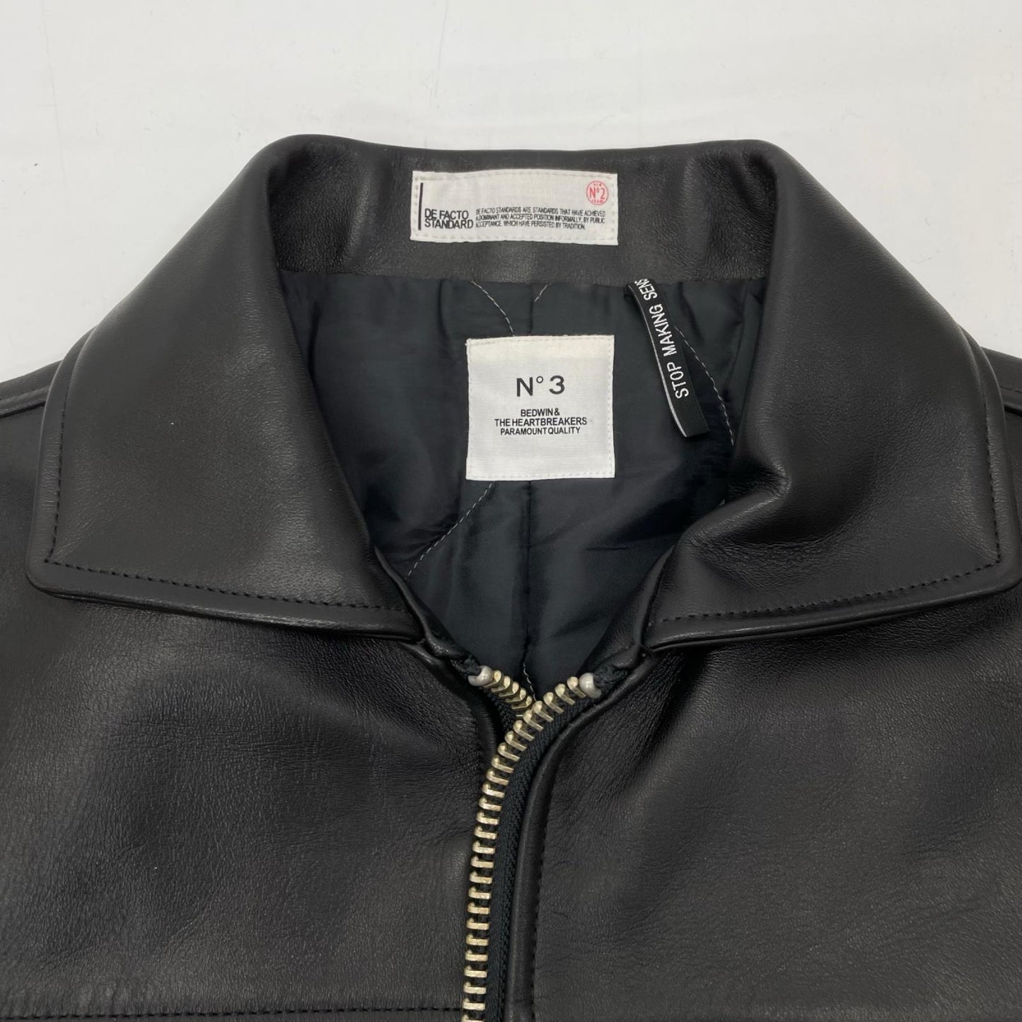 BEDWIN & THE HEARTBREAKERS BRUCE Horsehide Coat Black Size 3