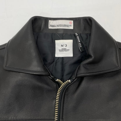 BEDWIN & THE HEARTBREAKERS BRUCE Horsehide Coat Black Size 3