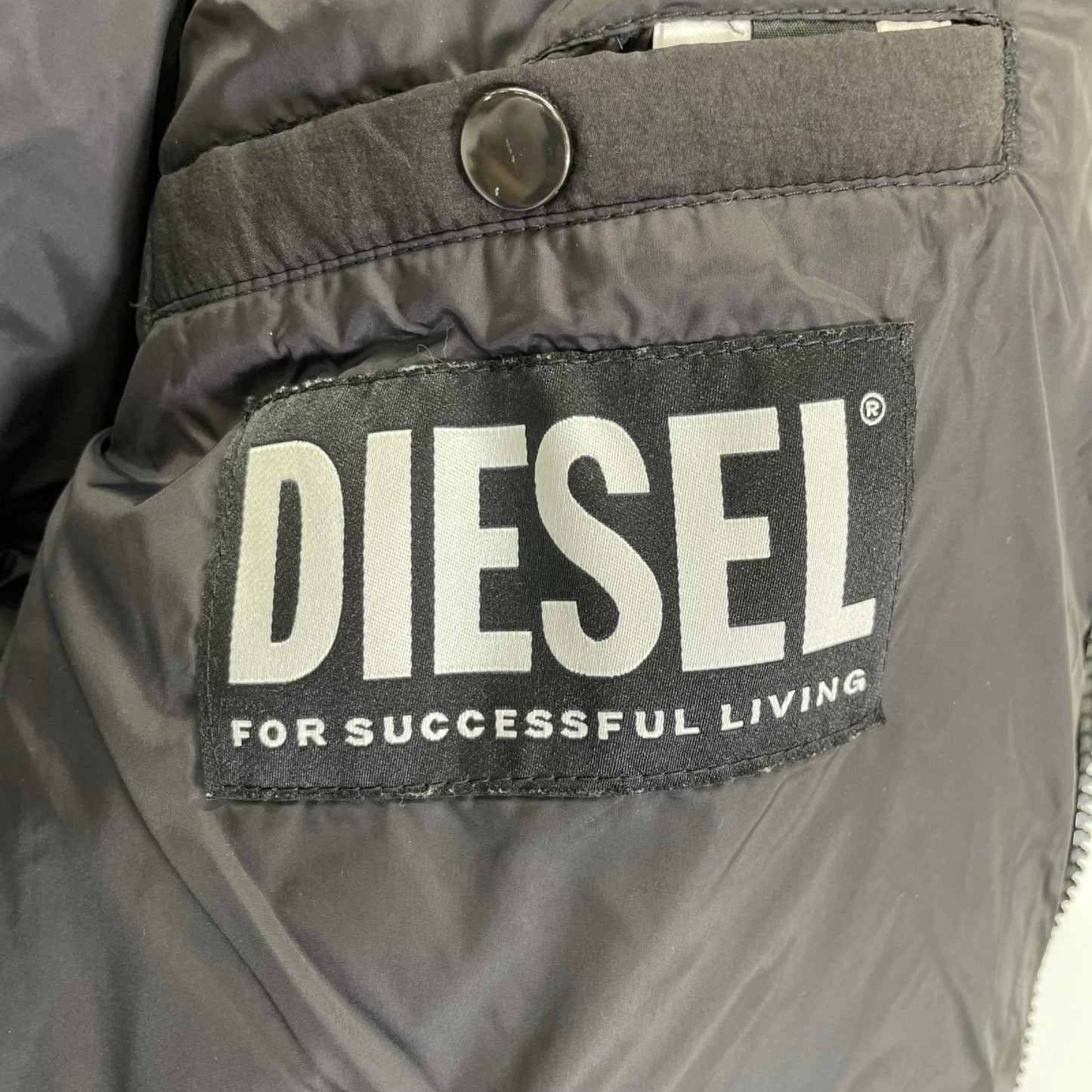DIESEL A03739 Nylon Down Vest Black Size S