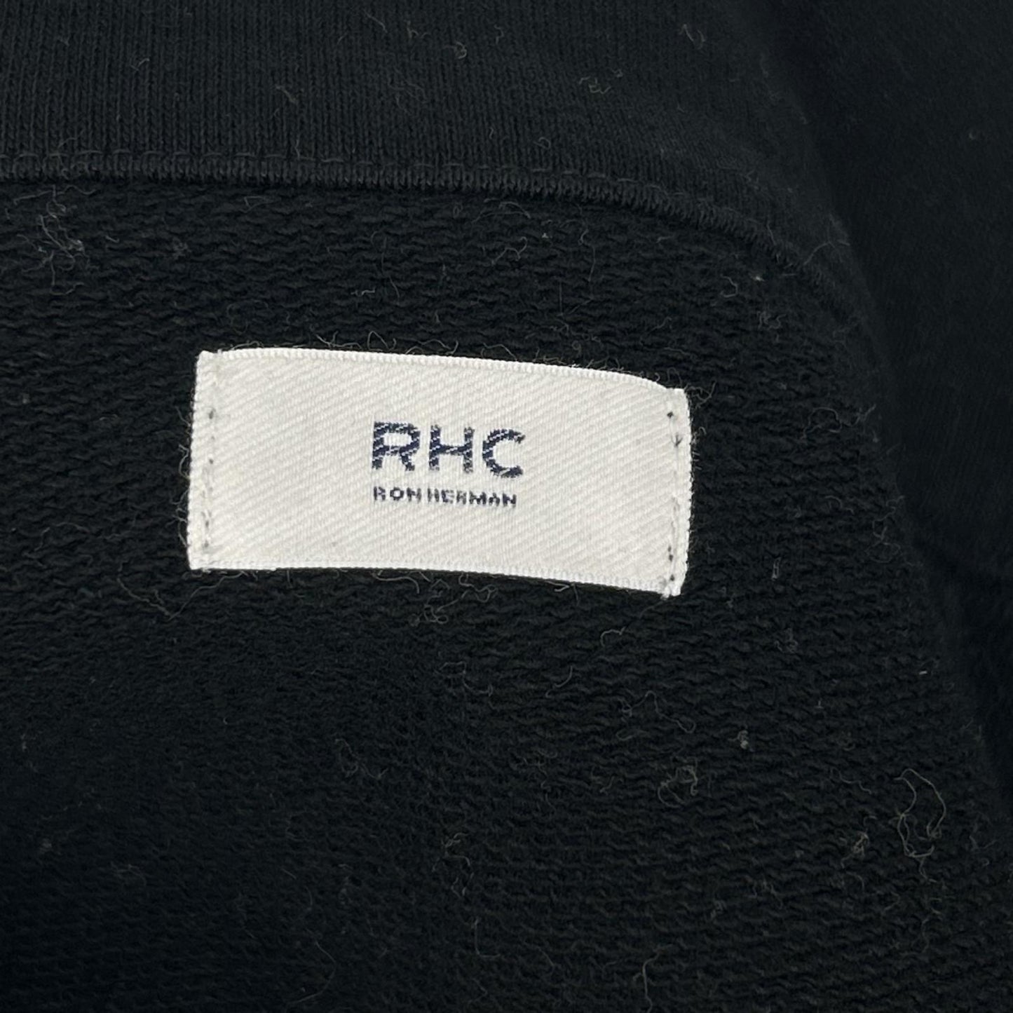 RHC 25SS Black Half-Zip Pullover Sweatshirt Size L
