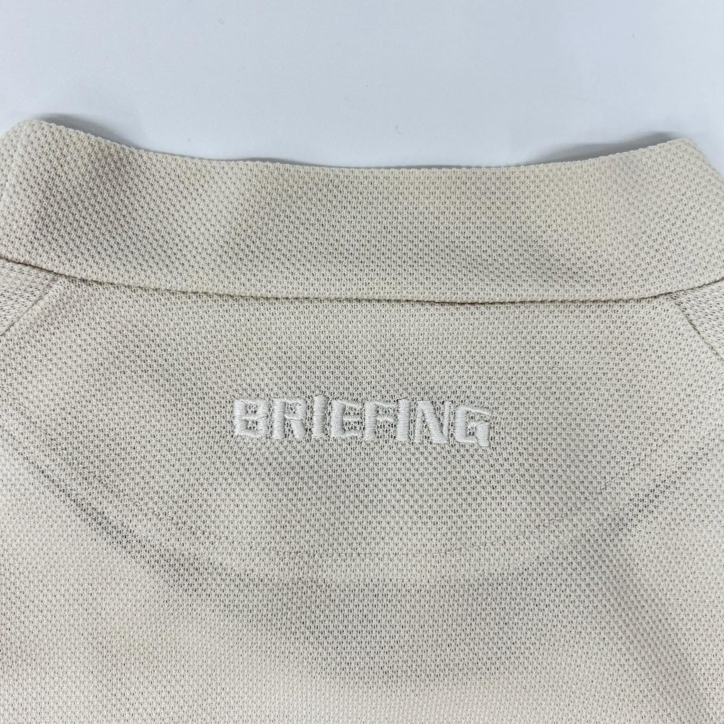BRIEFING BRG251MD9 Garment Dye High-Neck Beige Size M