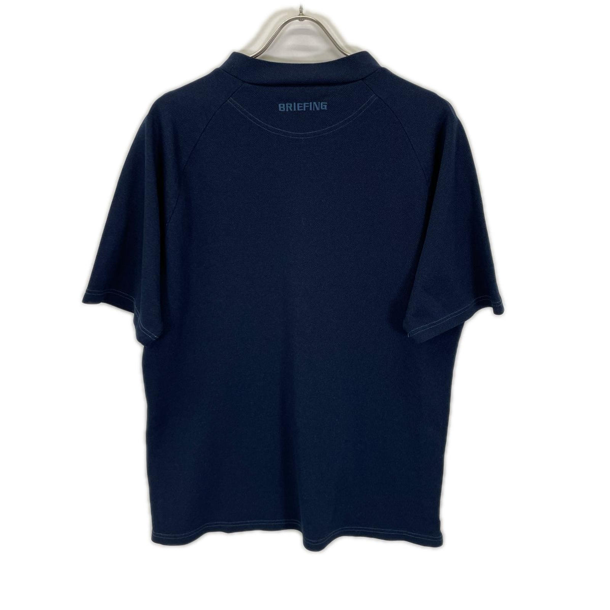 BRIEFING BRG251MD9 Garment-Dyed High Neck Fit Blue Size M