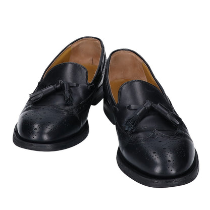REGAL Black Wingtip Tassel Loafers Size 25 1/2 EEE