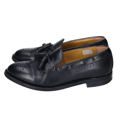 REGAL Black Wingtip Tassel Loafers Size 25 1/2 EEE
