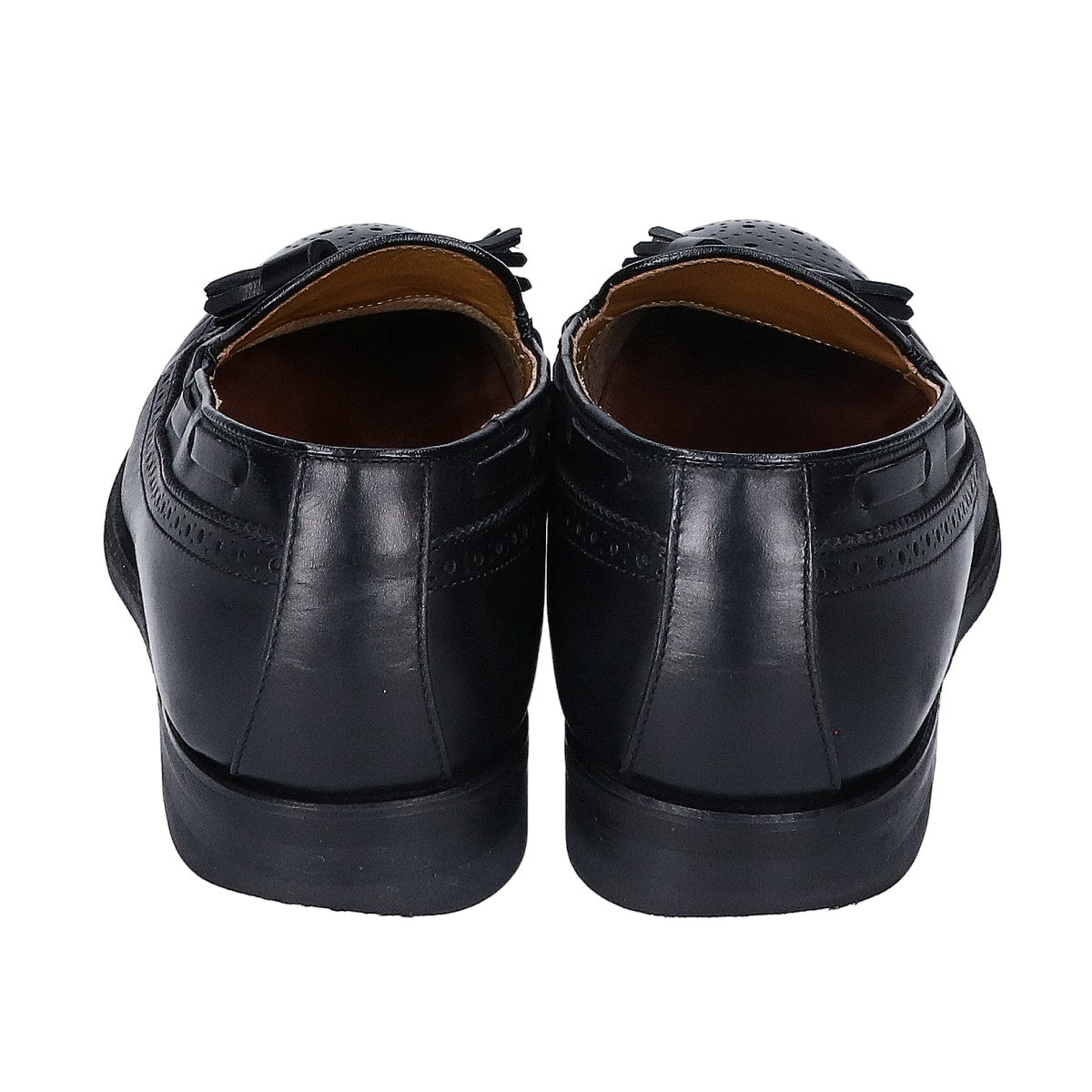 REGAL Black Wingtip Tassel Loafers Size 25 1/2 EEE