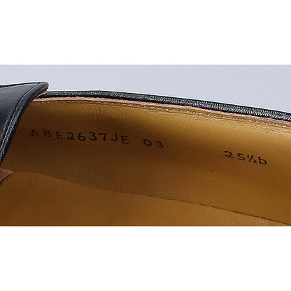 REGAL Black Wingtip Tassel Loafers Size 25 1/2 EEE