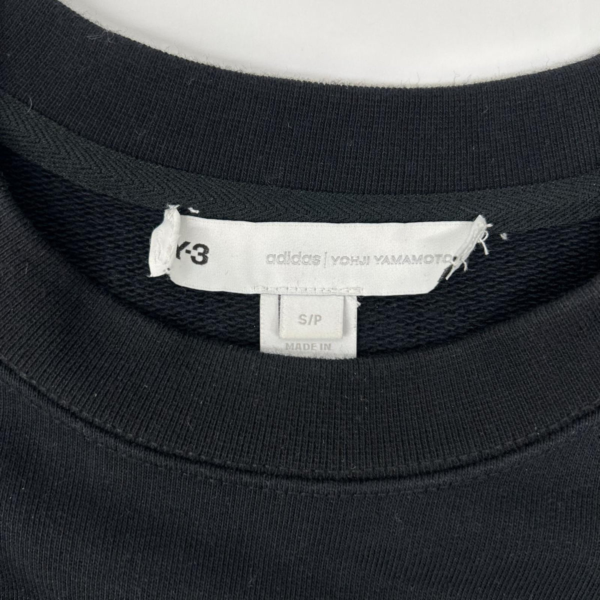 Y-3 GK4387 CH1 GFX Crew Sweatshirt Black Size S