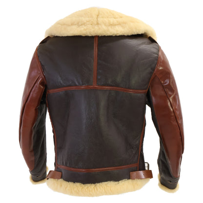 THE FEW Perry Sportswear B-3 Mouton Flight Jacket Size 38