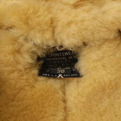 THE FEW Perry Sportswear B-3 Mouton Flight Jacket Size 38