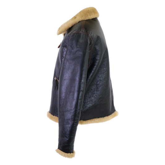 THE FEW D-1 Mouton Flight Jacket Dark Brown Size M