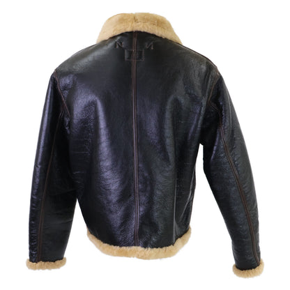 THE FEW D-1 Mouton Flight Jacket Dark Brown Size M