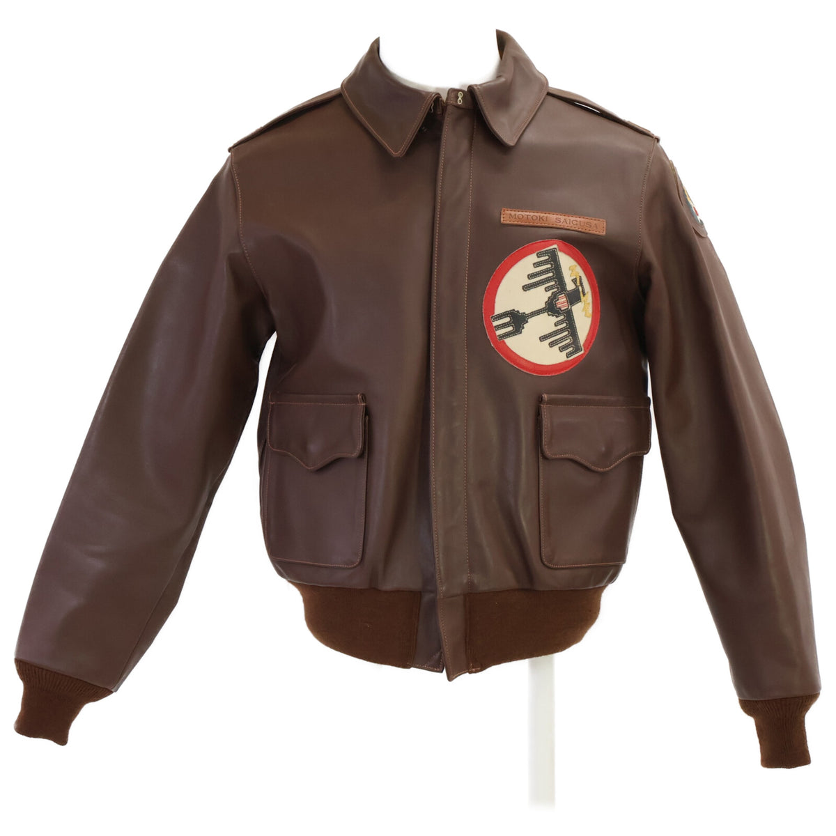 THE REAL MCCOY'S A-2 Rough Wear Repro Jacket Brown Size 40