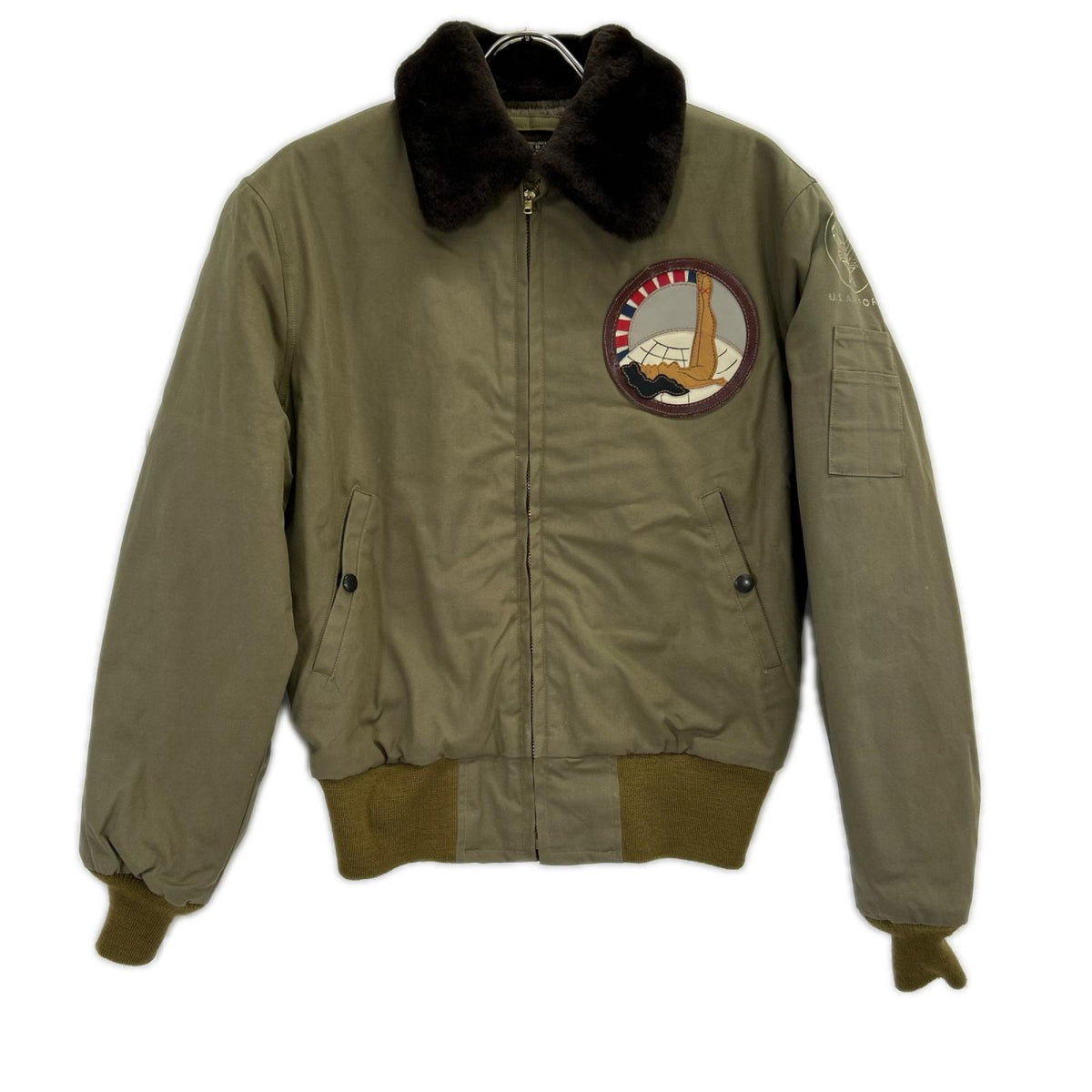BUZZ RICKSON'S Khaki B-15 Flight Jacket Size 38