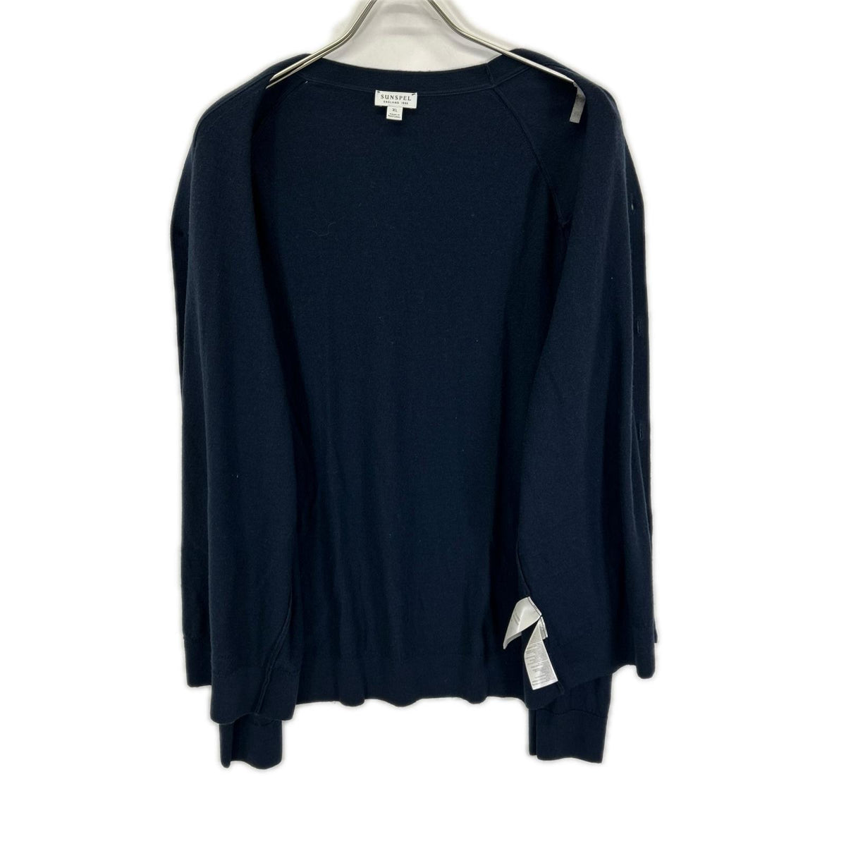 SUNSPEL Navy Merino Wool Cardigan Size XL
