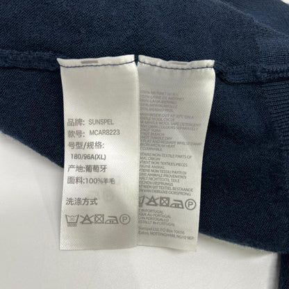 SUNSPEL Navy Merino Wool Cardigan Size XL