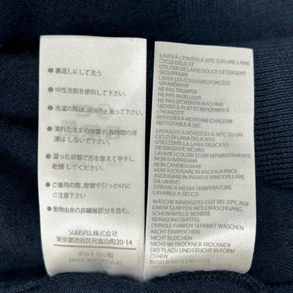 SUNSPEL Navy Merino Wool Cardigan Size XL