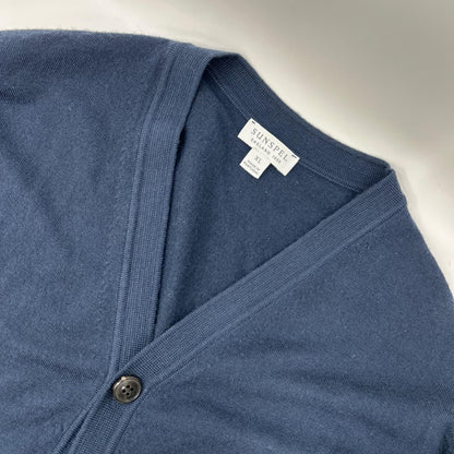 SUNSPEL Navy Merino Wool Cardigan Size XL