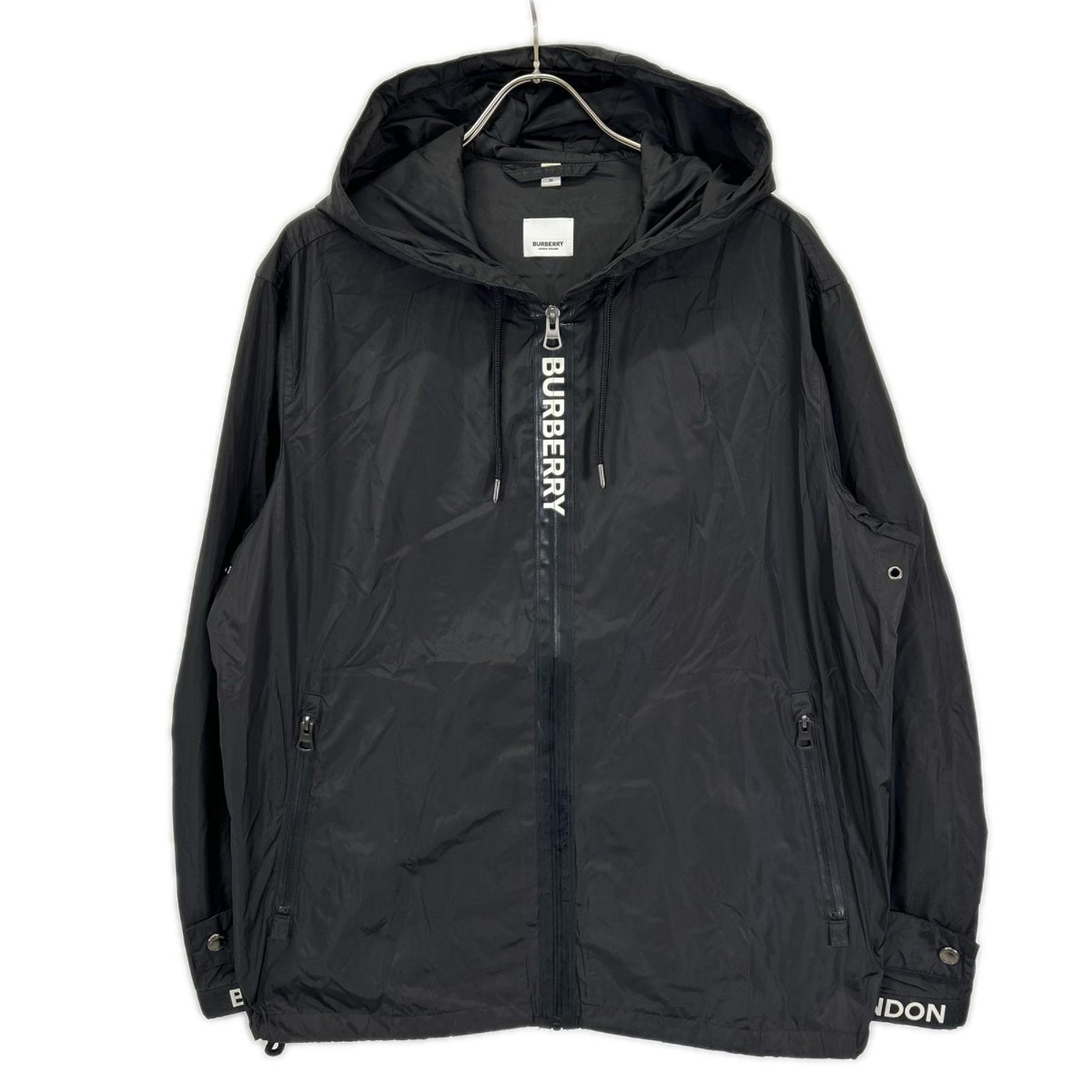 BURBERRY 8027690 Nylon Jacket Black Size L