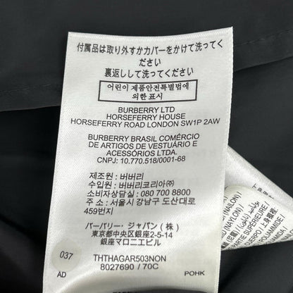 BURBERRY 8027690 Nylon Jacket Black Size L