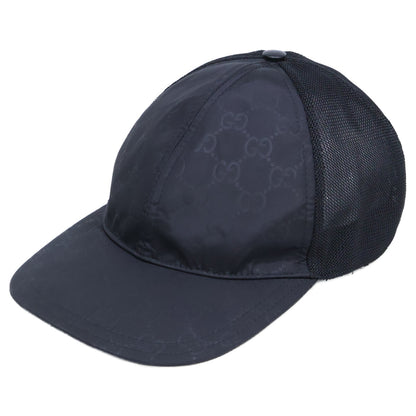 GUCCI 510950 GG Mesh Cap Black Size XL 60CM