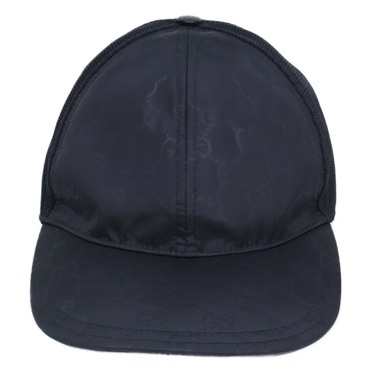 GUCCI 510950 GG Mesh Cap Black Size XL 60CM