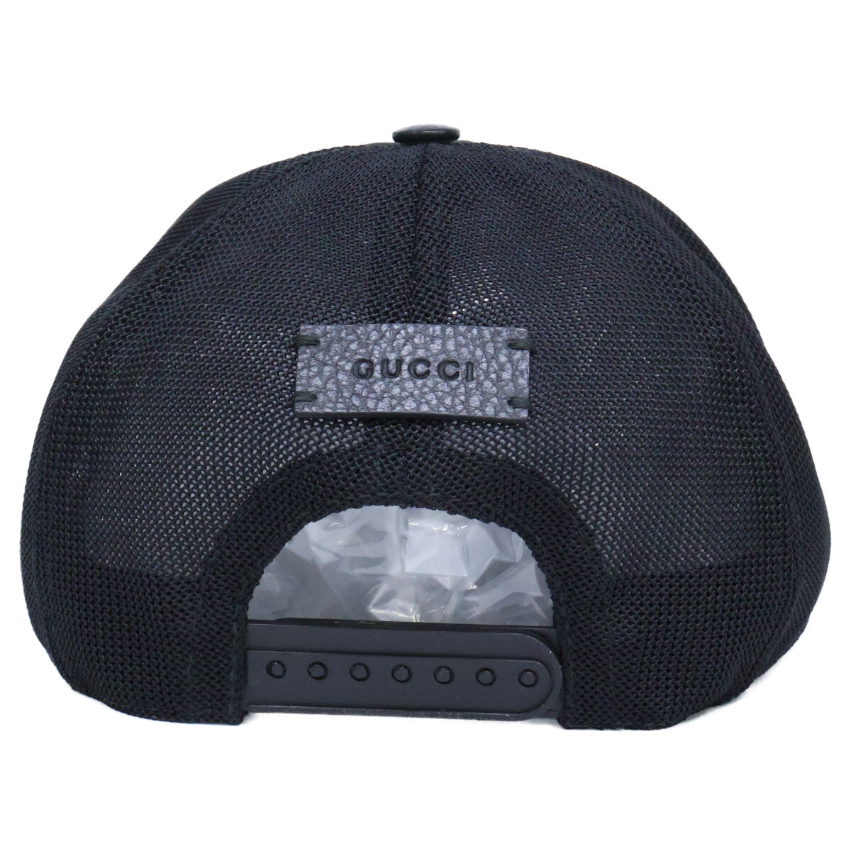 GUCCI 510950 GG Mesh Cap Black Size XL 60CM