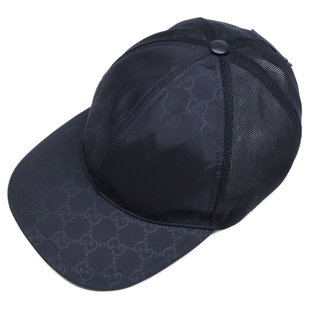 GUCCI 510950 GG Mesh Cap Black Size XL 60CM