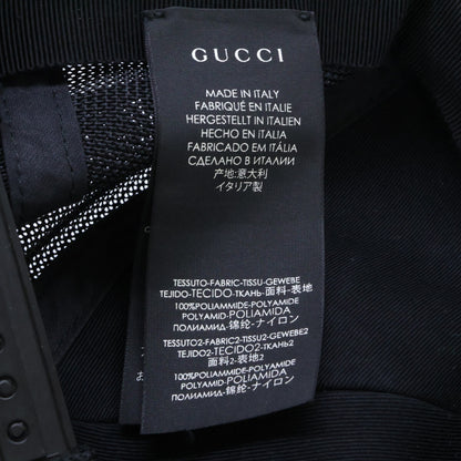 GUCCI 510950 GG Mesh Cap Black Size XL 60CM