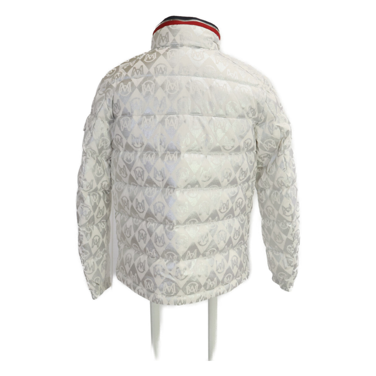 MONCLER '23 BOURNE All-Over Logo Down Jacket White Size 1