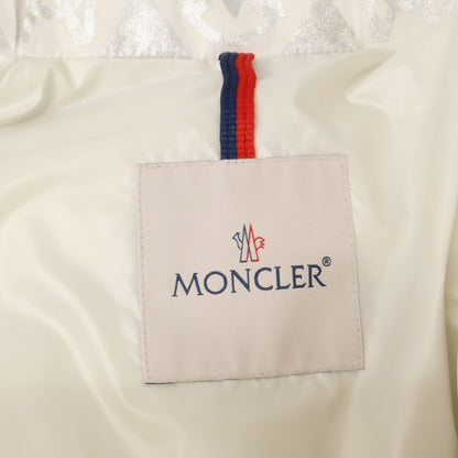 MONCLER '23 BOURNE All-Over Logo Down Jacket White Size 1
