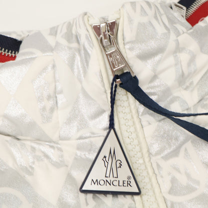 MONCLER '23 BOURNE All-Over Logo Down Jacket White Size 1
