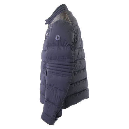 MONCLER SAMALENS Biker Nylon Down Jacket Black Size 4