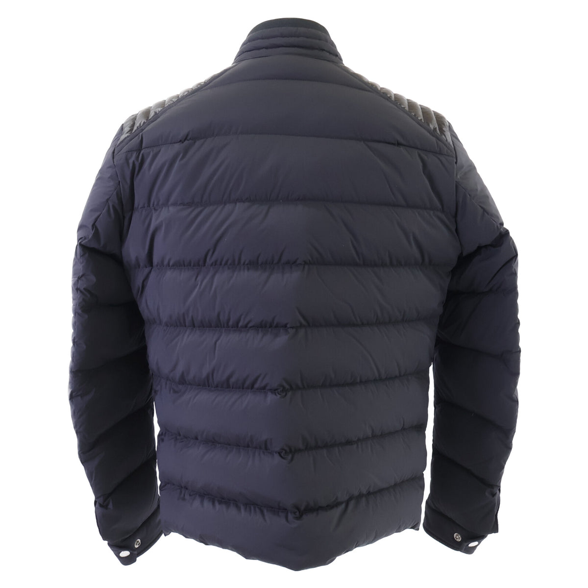 MONCLER SAMALENS Biker Nylon Down Jacket Black Size 4