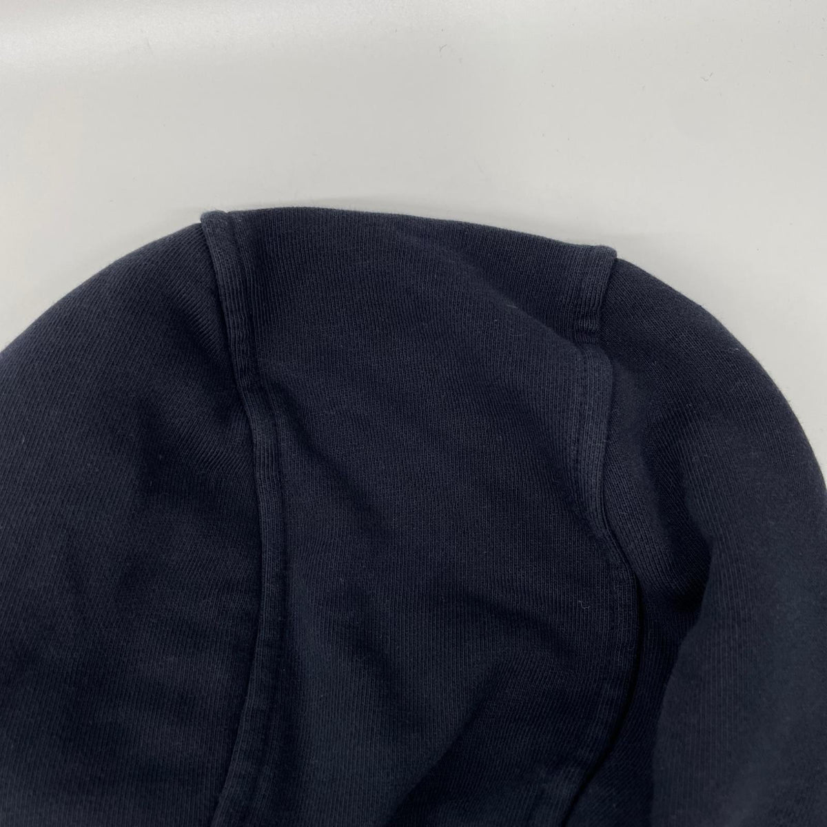 MONCLER Maglia Logo Patch Hoodie Navy Cotton Size XL