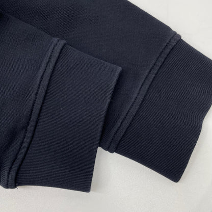 MONCLER Maglia Logo Patch Hoodie Navy Cotton Size XL