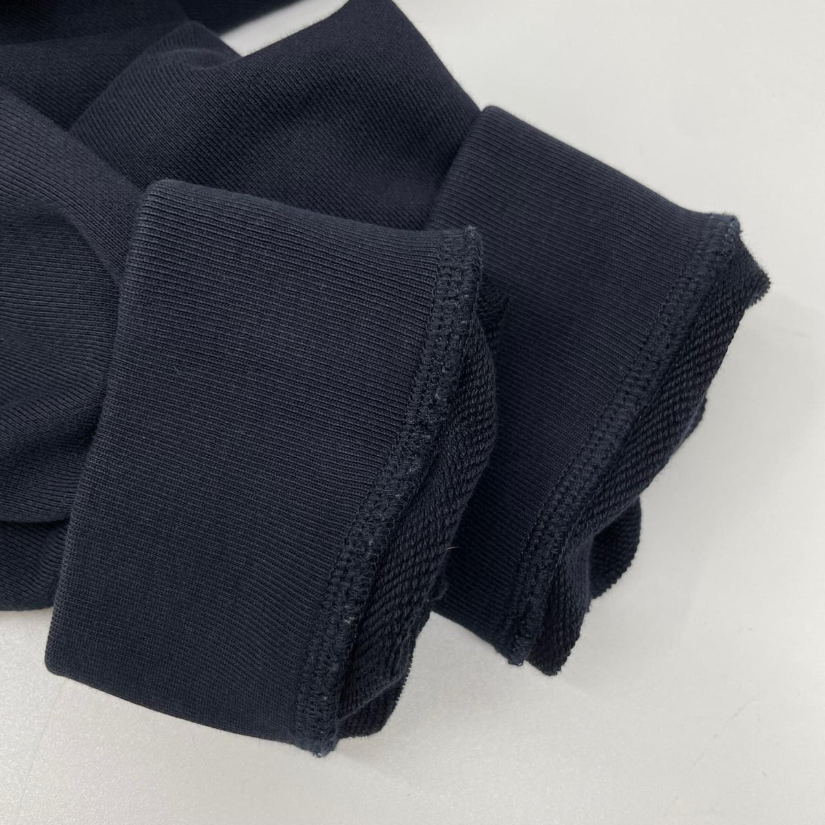 MONCLER Maglia Logo Patch Hoodie Navy Cotton Size XL