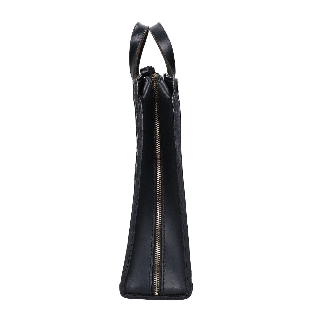 HERZ BW-111 Leather Two-Handle Business Bag Black