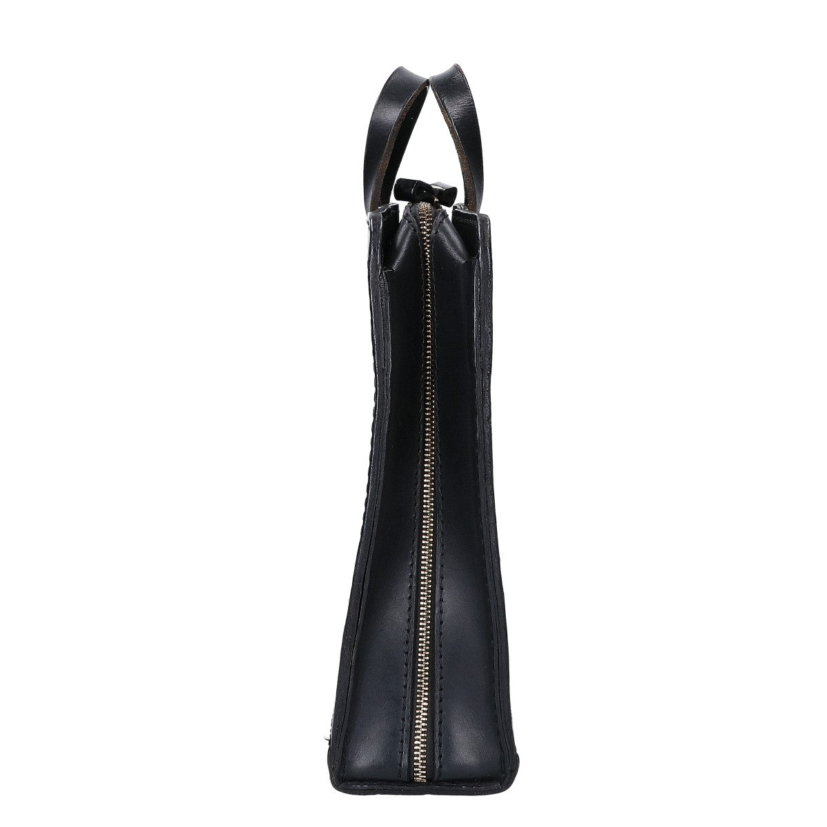 HERZ BW-111 Leather Two-Handle Business Bag Black