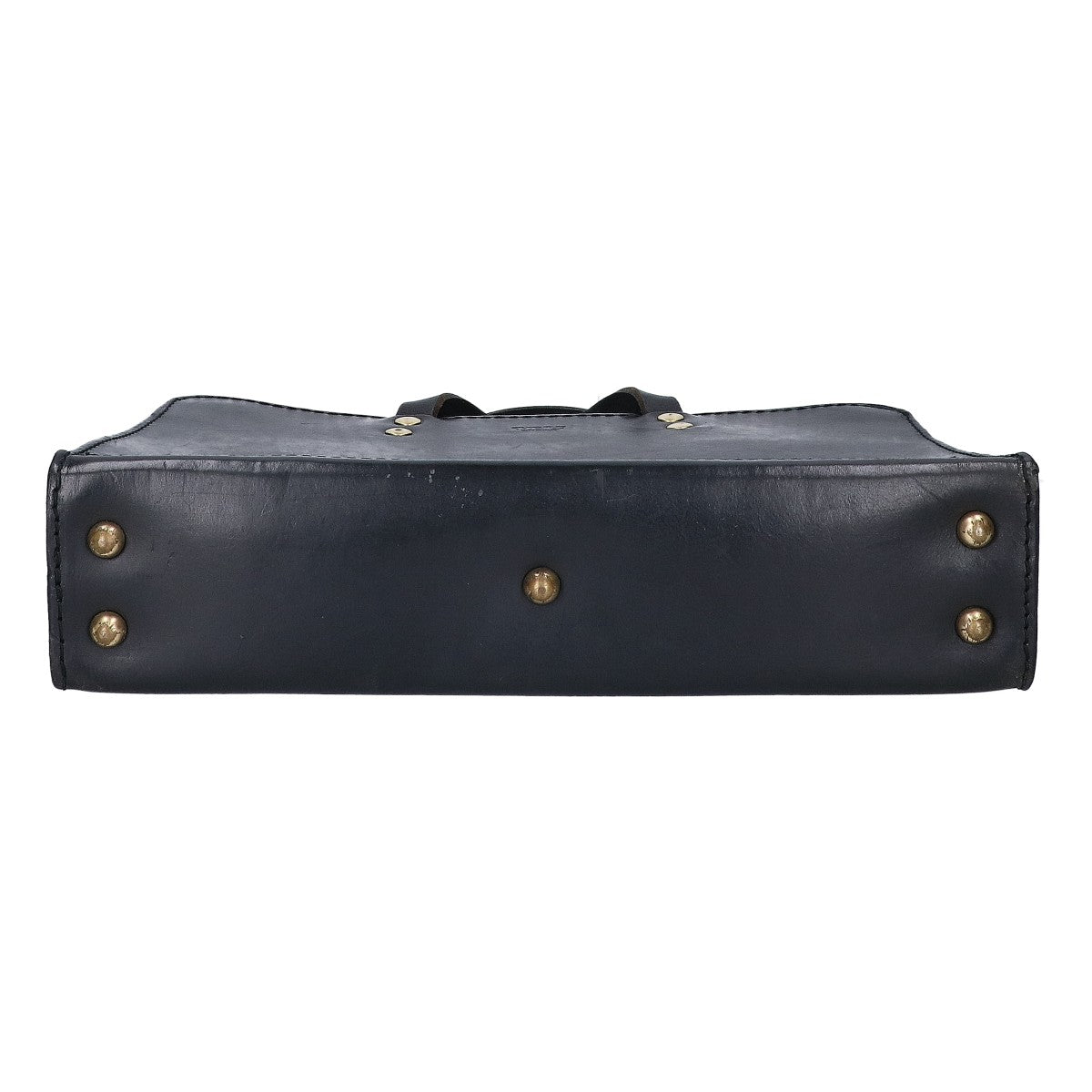 HERZ BW-111 Leather Two-Handle Business Bag Black