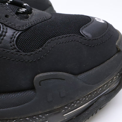 BALENCIAGA Triple S Clear Sole Sneakers Black Size 27.5