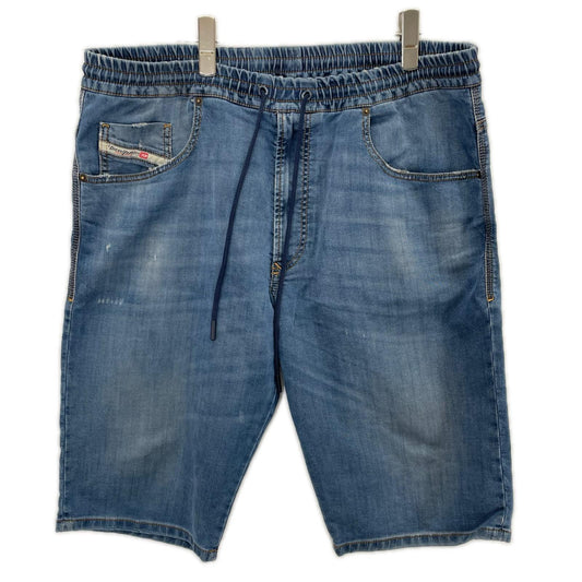 DIESEL D-KROOLEY-SHORT JOGG Washed Blue Shorts Size 36