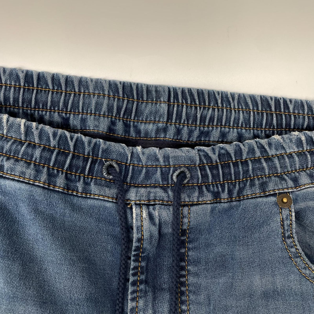 DIESEL D-KROOLEY-SHORT JOGG Washed Blue Shorts Size 36