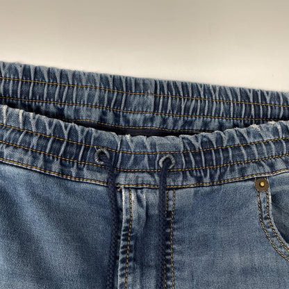 DIESEL D-KROOLEY-SHORT JOGG Washed Blue Shorts Size 36